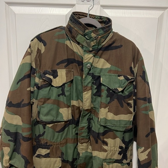 US Army camouflage field jacket cold weather size small - Picture 3 of 13